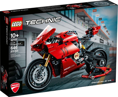 LEGO Technic 42107 Ducati Panigale V4 R front box art