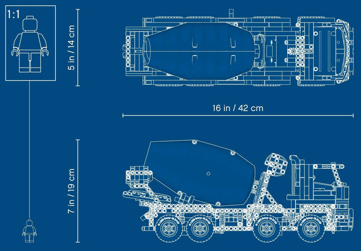 LEGO Technic 42112 Concrete Mixer Truck Brickollector NZ