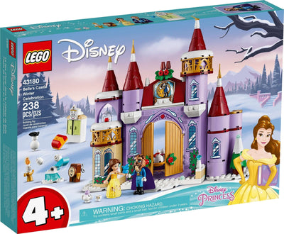 LEGO Disney 43180 Belle's Castle Winter Celebration front box art