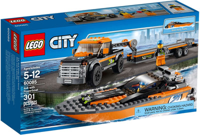 LEGO City 60085 4x4 with Powerboat front box art