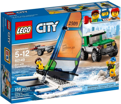 LEGO City 60149 4x4 with Catamaran box set