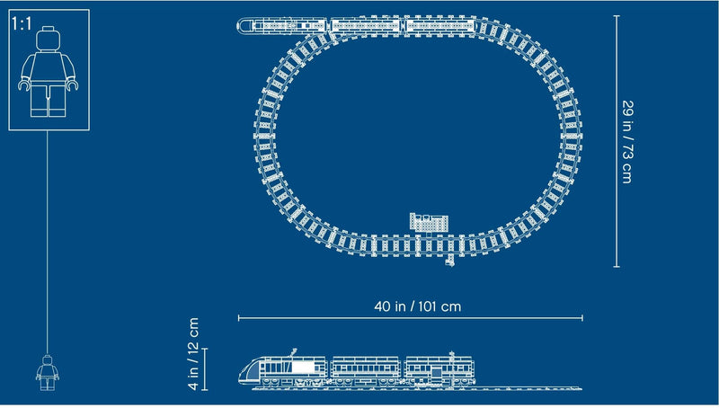 LEGO City 60197 Passenger Train (2018) blueprint