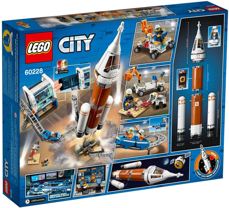 LEGO City 60228 Deep Space Rocket and Launch Control back box