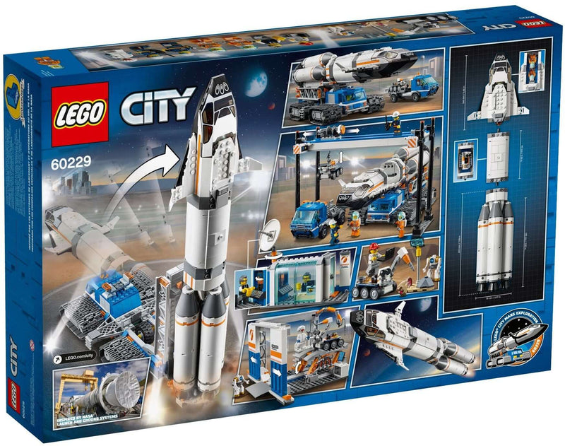 LEGO City 60229 Rocket Assembly & Transport back box art