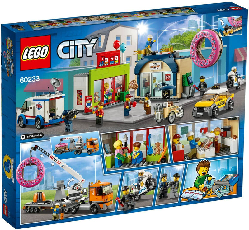 LEGO City 60233 Donut Shop Opening back box