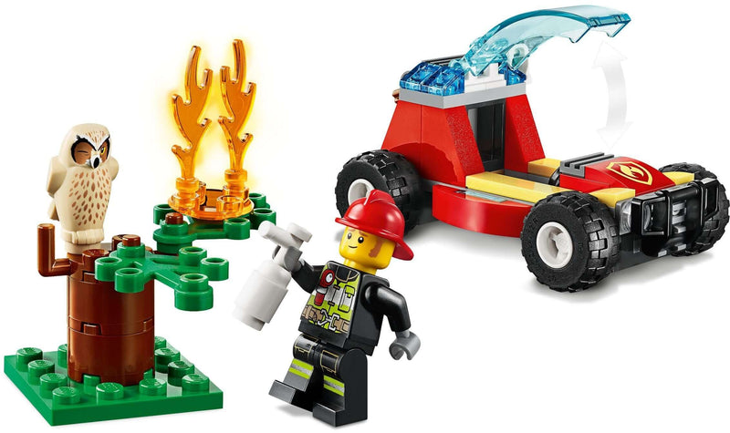 LEGO City 60247 Forest Fire and minifigures