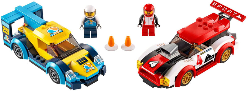 LEGO City 60256 Racing Cars and minifigures