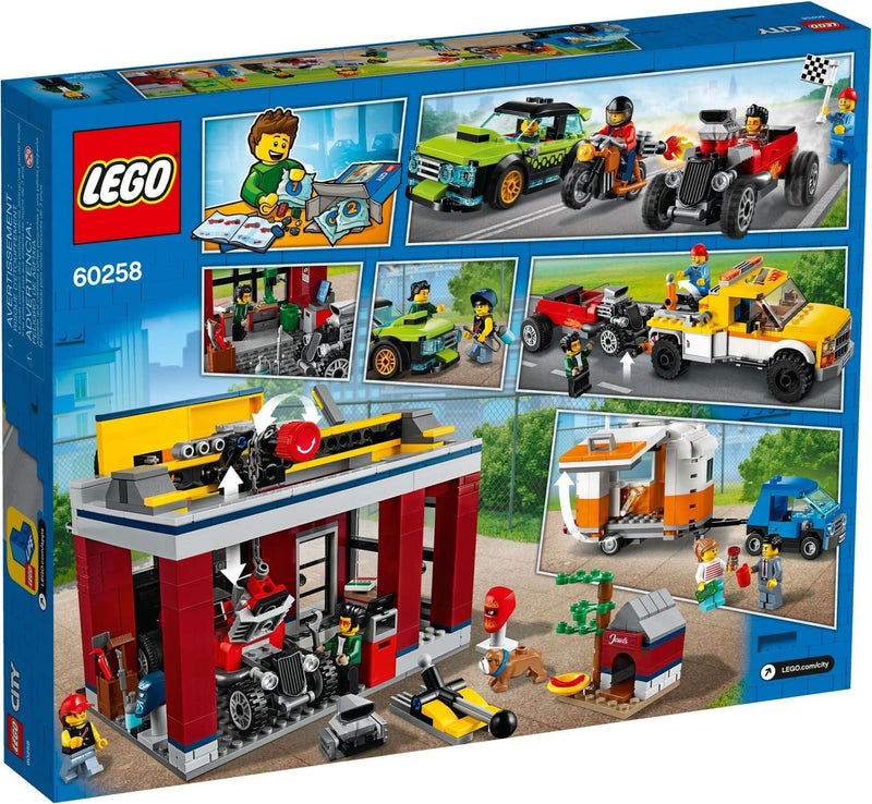 LEGO City 60258 Tuning Workshop back box