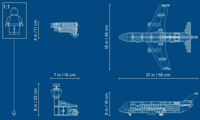 LEGO City 60262 Passenger Airplane blueprint