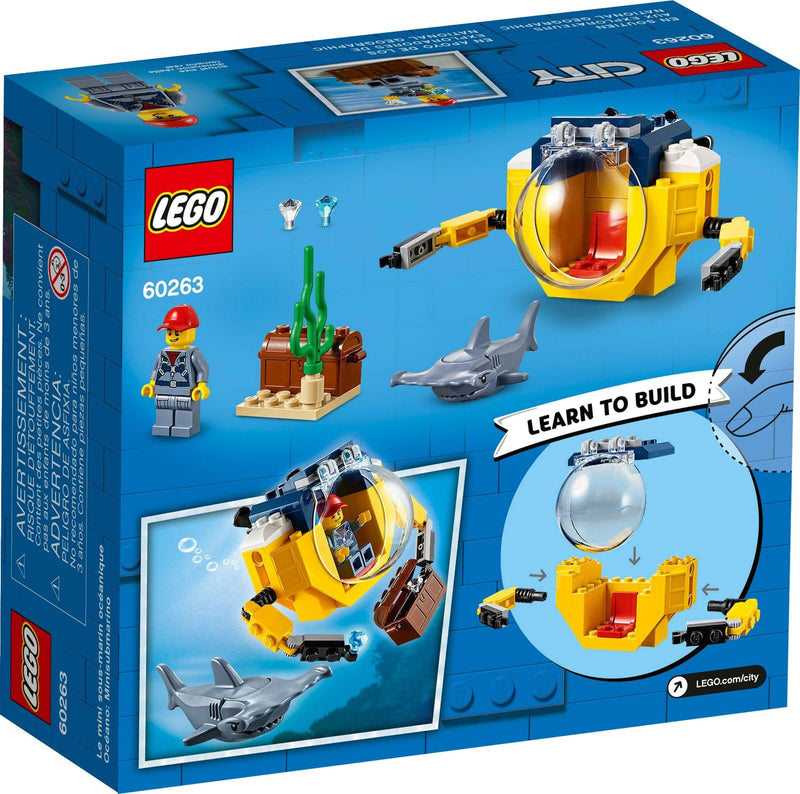 LEGO City 60263 Ocean Mini-Submarine back box