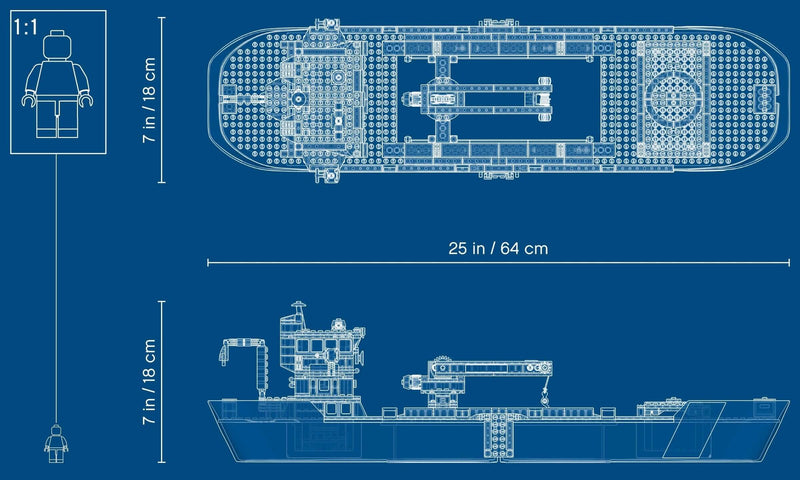 LEGO City 60266 Ocean Exploration Ship blueprint