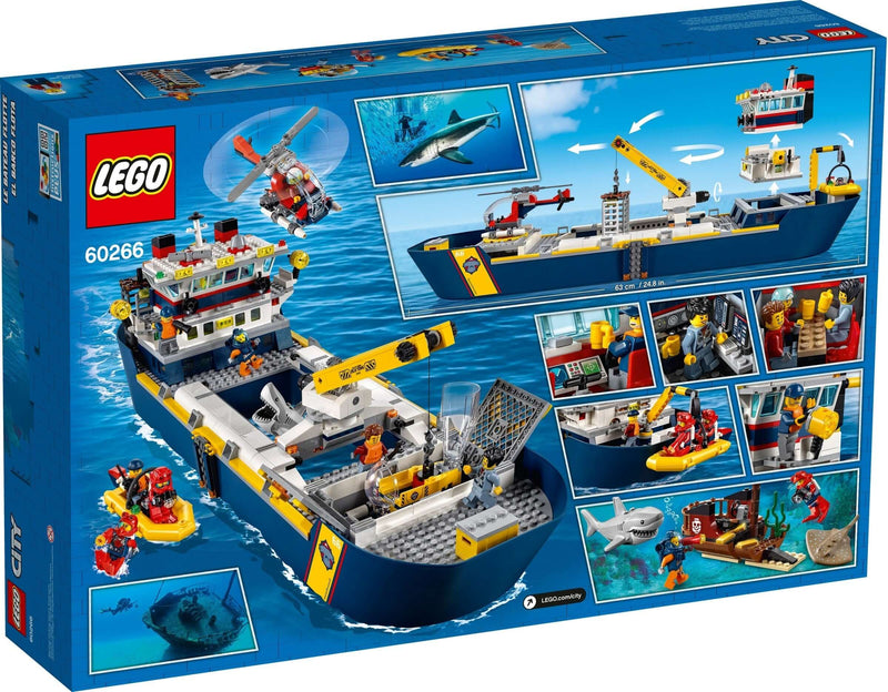 LEGO City 60266 Ocean Exploration Ship back box art