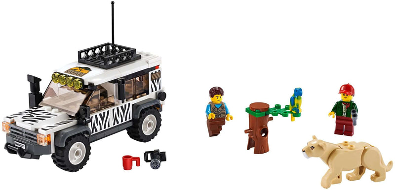 LEGO City 60267 Safari Off-Roader and minifigures