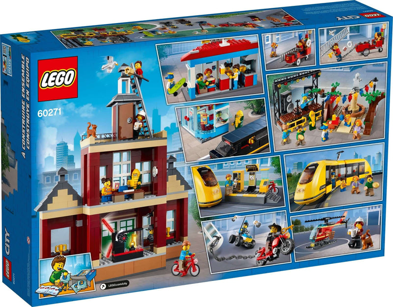 LEGO City 60271 Main Square back box art