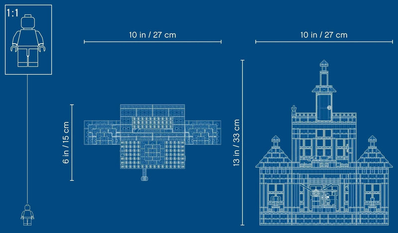 LEGO City 60271 Main Square blueprint