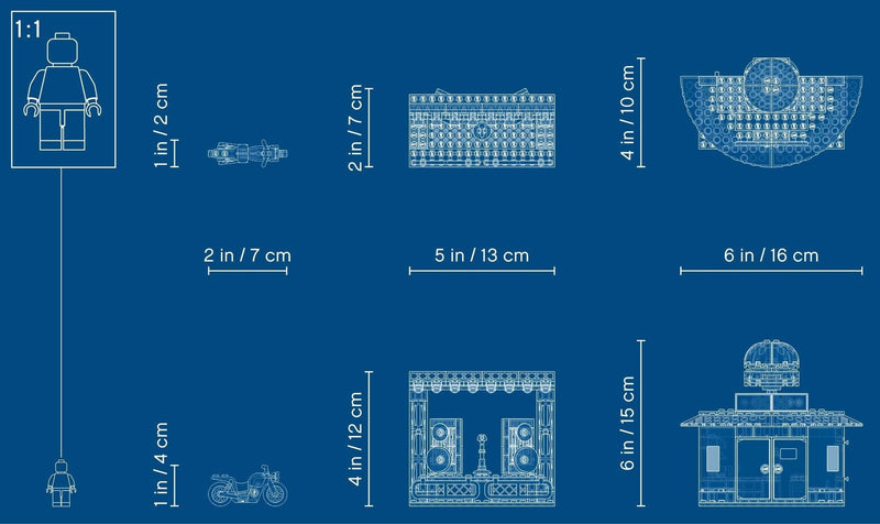 LEGO City 60271 Main Square blueprint