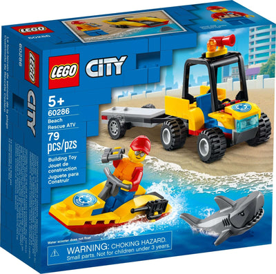 LEGO City 60286 Beach Rescue ATV front box art