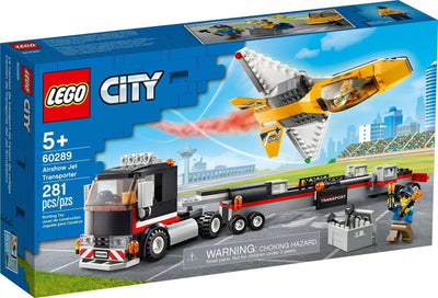 LEGO City 60289 Airshow Jet Transporter front box art