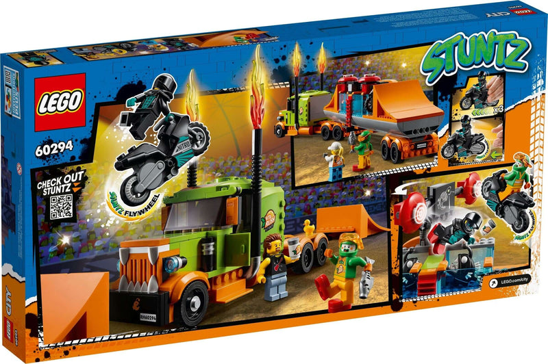 LEGO City 60294 Stunt Show Truck back box art