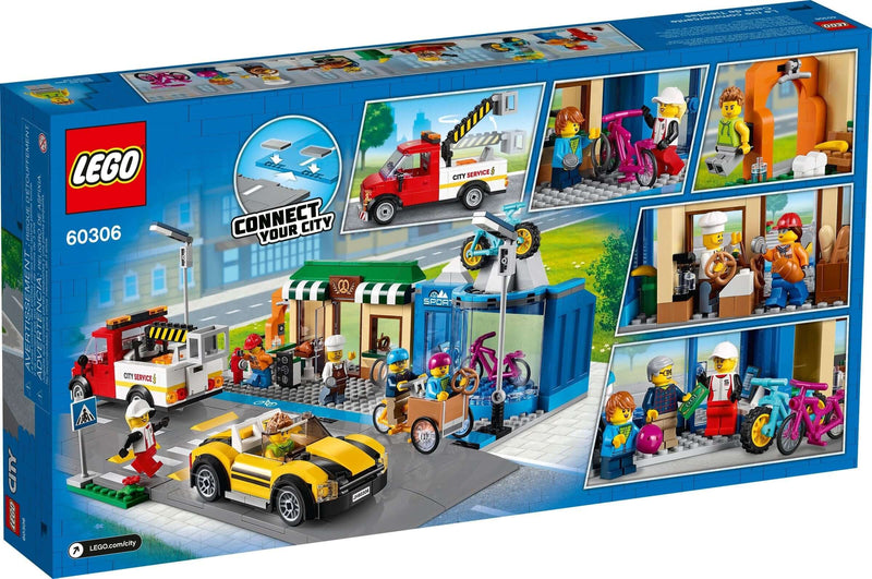 LEGO City 60306 Shopping Street back box