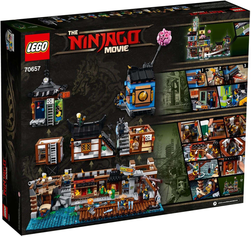 LEGO Ninjago 70657 NINJAGO City Docks back box art