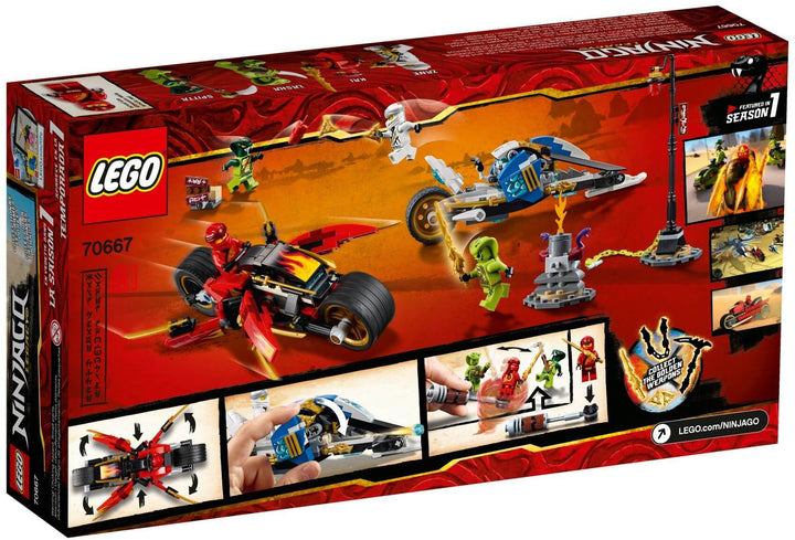 LEGO Ninjago 70667 Kai's Blade Cycle Zane's Snowmobile