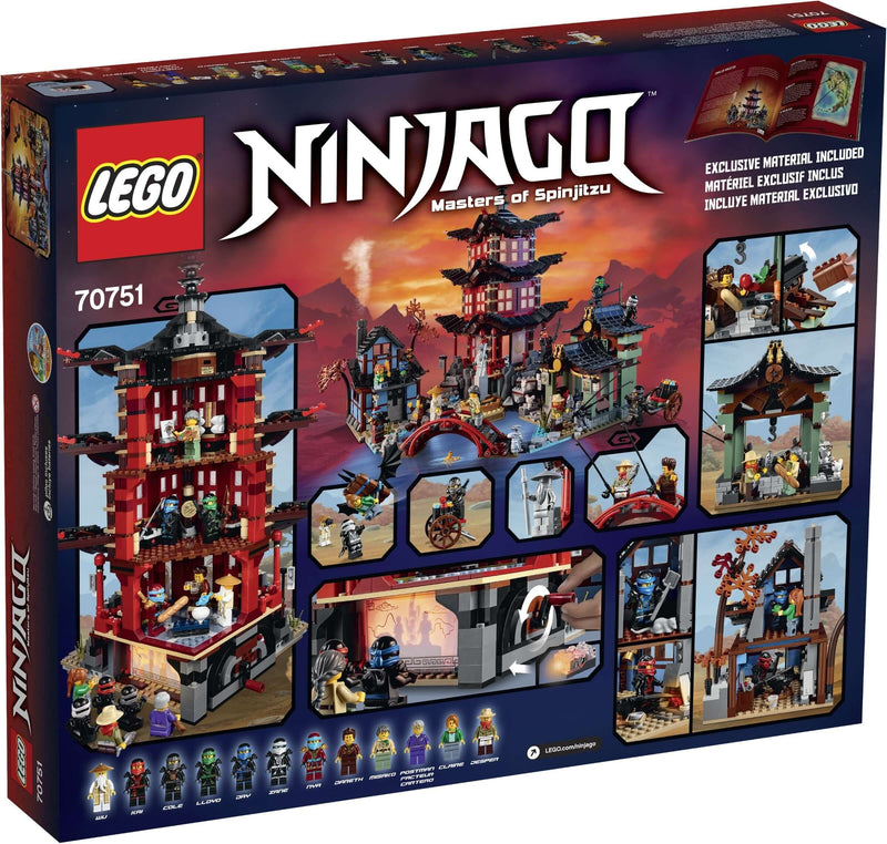 LEGO Ninjago 70751 Temple of Airjitzu back box art