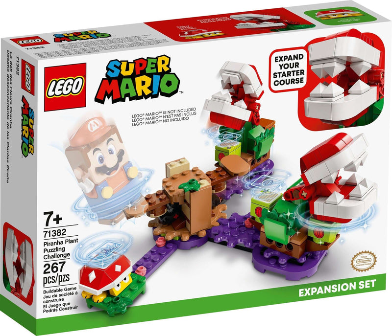 LEGO Super Mario 71382 Piranha Plant Puzzling Challenge front box art