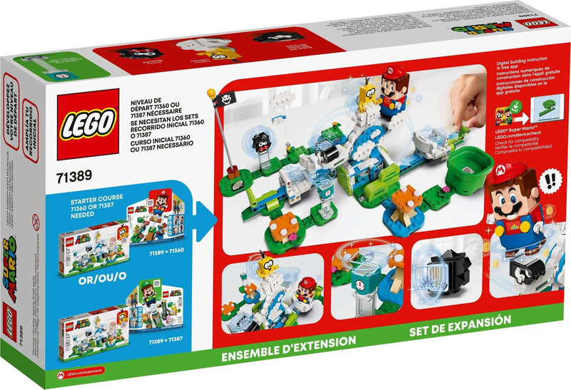 LEGO Super Mario 71389 Lakitu Sky World back box art