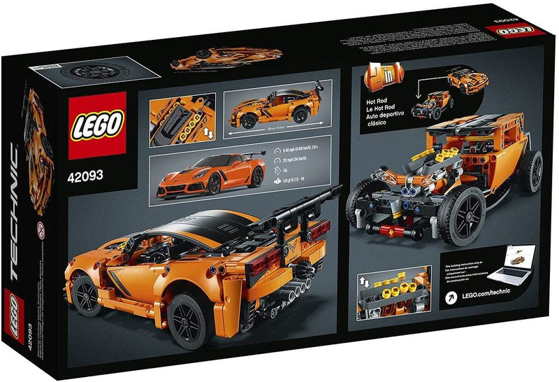 LEGO Technic 42093 Chevrolet Corvette ZR1 back box art