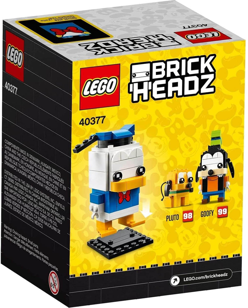 LEGO BrickHeadz 40377 Donald Duck back box