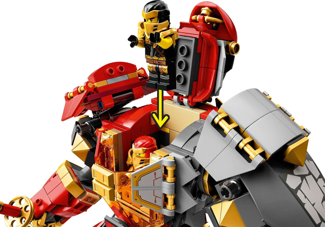 Lego Mech Lego Ninjago Iron And Stone LEGO Ninjago 71720 Fire