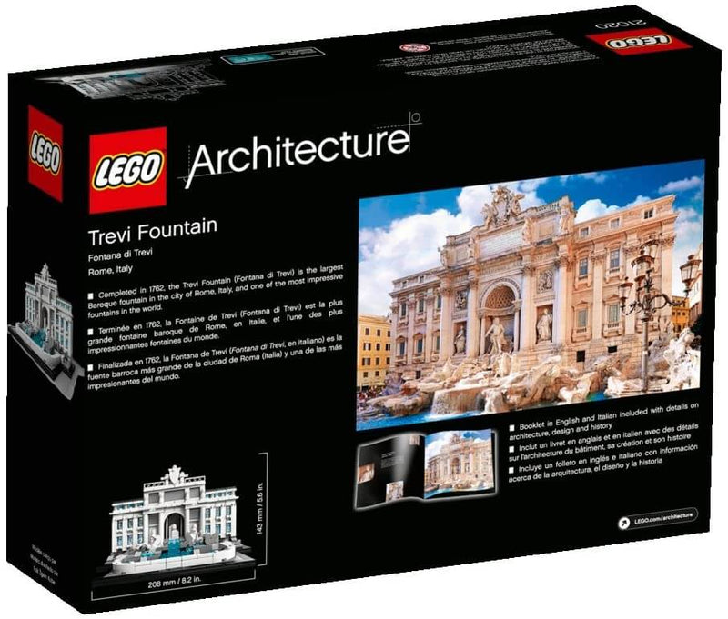 LEGO Architecture 21020 Trevi Fountain back box
