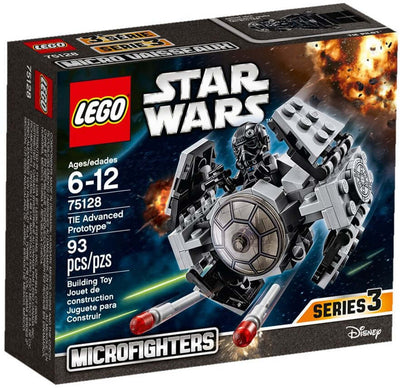 LEGO Star Wars 75128 TIE Advanced Prototype Microfighter front box art