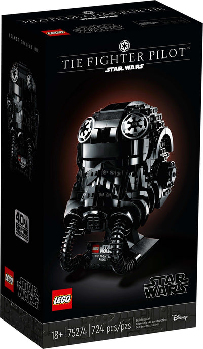 LEGO Star Wars 75274 TIE Fighter Pilot Helmet front box art