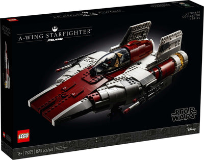 LEGO Star Wars 75275 A-wing Starfighter front box art