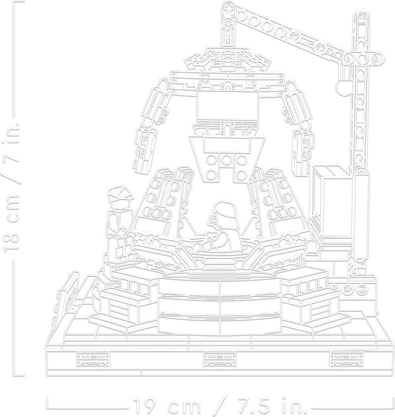 LEGO Star Wars 75296 Darth Vader Meditation Chamber blueprint