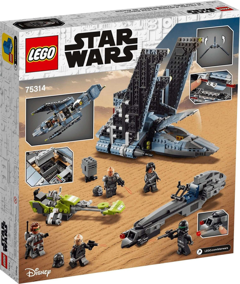 LEGO Star Wars 75314 The Bad Batch Attack Shuttle back box art
