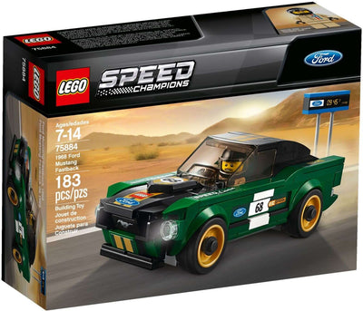 LEGO Speed Champions 75884 1968 Ford Mustang Fastback front box art NZ