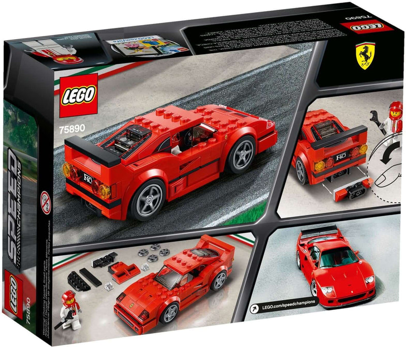 LEGO Speed Champions 75890 Ferrari F40 Competizione back box art