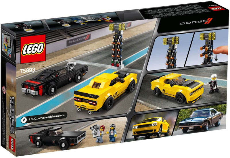 LEGO Speed Champions 75893 2018 Dodge Challenger SRT Demon and 1970 Dodge Charger R/T