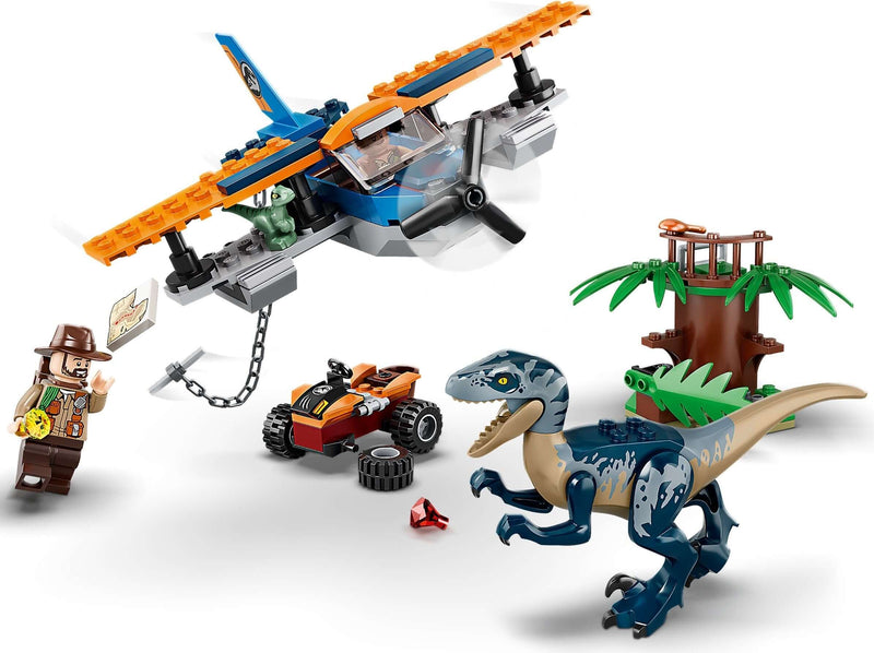 LEGO Jurassic World 75942 Velociraptor: Biplane Rescue Mission