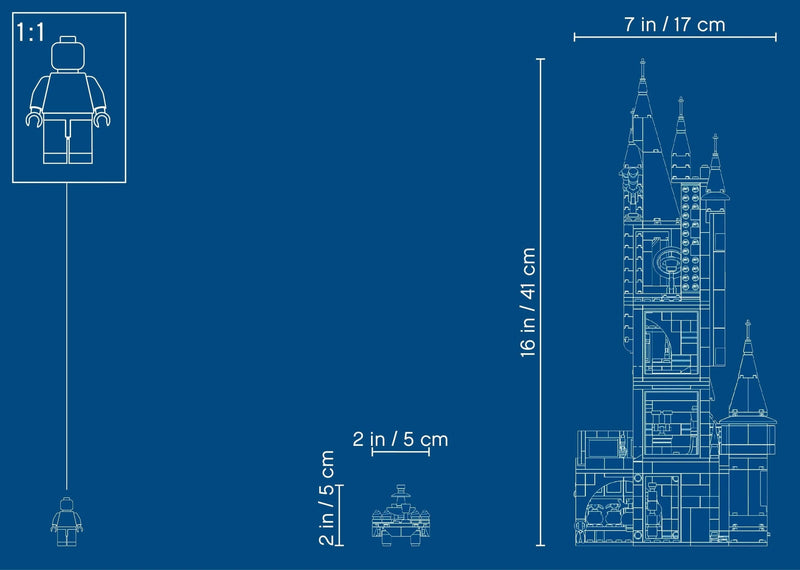 LEGO Harry Potter 75969 Hogwarts Astronomy Tower blueprint