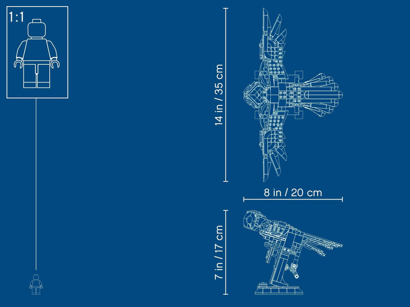 LEGO Harry Potter 75979 Hedwig blueprint