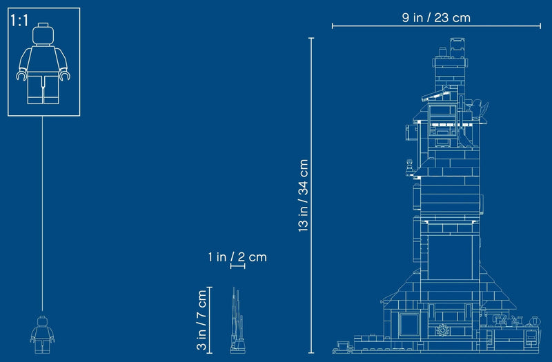 LEGO Harry Potter 75980 Attack on the Burrow blueprint