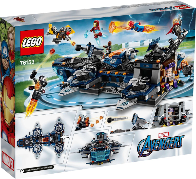 LEGO Marvel Super Heroes 76153 Avengers Helicarrier back box art