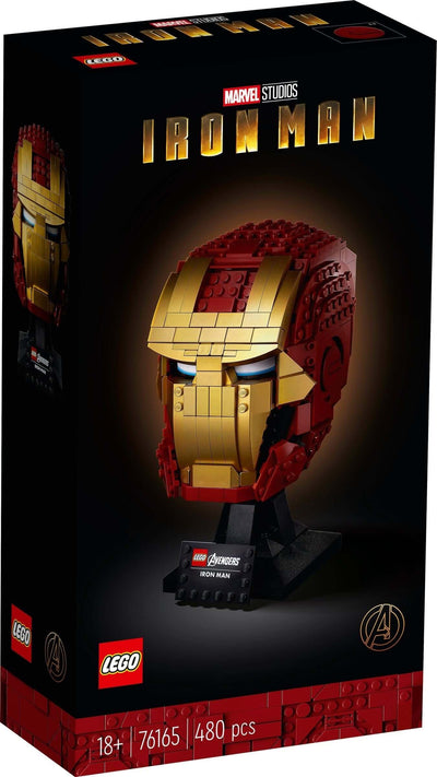 LEGO Marvel Super Heroes 76165 Iron Man Helmet front box art