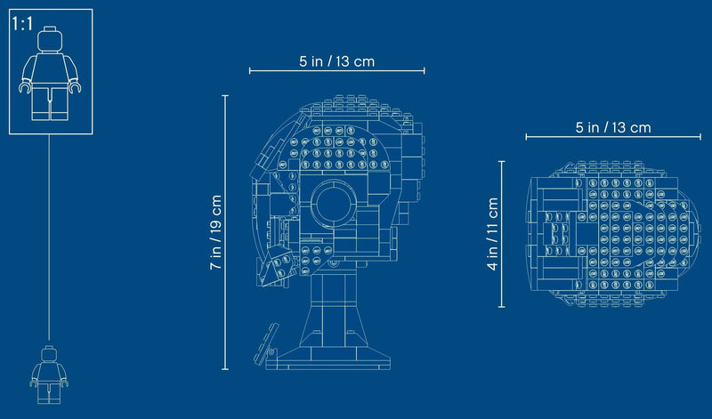 LEGO Marvel Super Heroes 76165 Iron Man Helmet blueprint