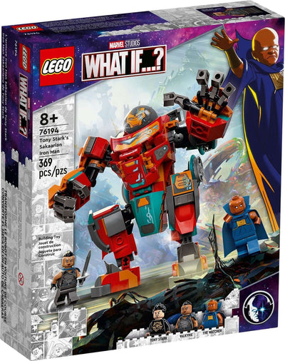 LEGO Marvel Super Heroes 76194 Tony Stark's Sakaarian Iron Man front box art