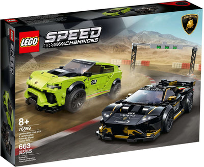 LEGO Speed Champions 76899 Lamborghini Urus ST-X & Lamborghini Huracan Super Trofeo EVO